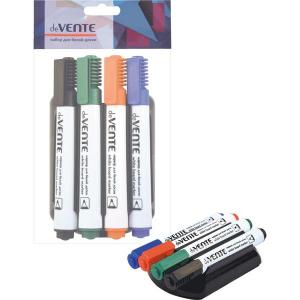 Žymeklių baltai lentai rinkinys deVENTE, 5mm, 4 spalvos su laikikliu