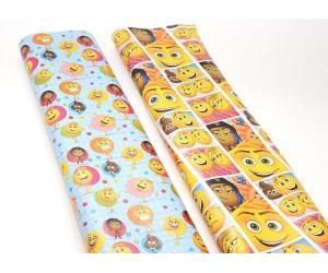 *Dovanų pakavimo popierius Emoji, 200x70cm