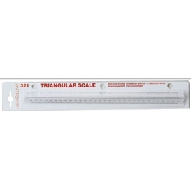 Liniuotė Linex Coll-322, 30cm, tribriaunė, baltos spalvos
