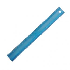 *Liniuotė deVENTE, Flex, skaidri, 30cm, mėlynos spalvos