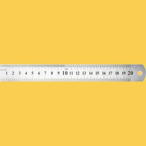 Liniuotė deVENTE, 20cm, metalinė