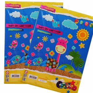 *Gofruotas kartonas deVENTE, A4, 180g. 5 lapai