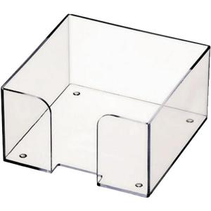 Dėklas užrašų lapeliams Attomex, 9x9x5cm, plastikinis, skaidrus