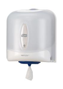 Laikiklis popieriniams rankšluoščiams Tork Reflex M4 (473190), baltos spalvos, plastikinis