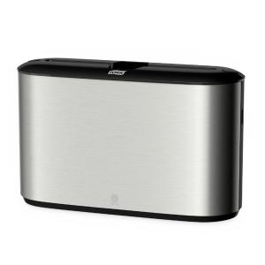 Laikiklis servetėlėms Tork Xpress Counter Top Multifold H2 (460005), stalinis, nerudijančio plieno/juodos spalvos, plieninis