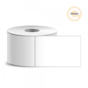 Baltos matinės siuntų etiketės 105×150 mm Termo Top popierius (Mažas rulonas. Standartiniai klijai) 300 vnt.1eil, e